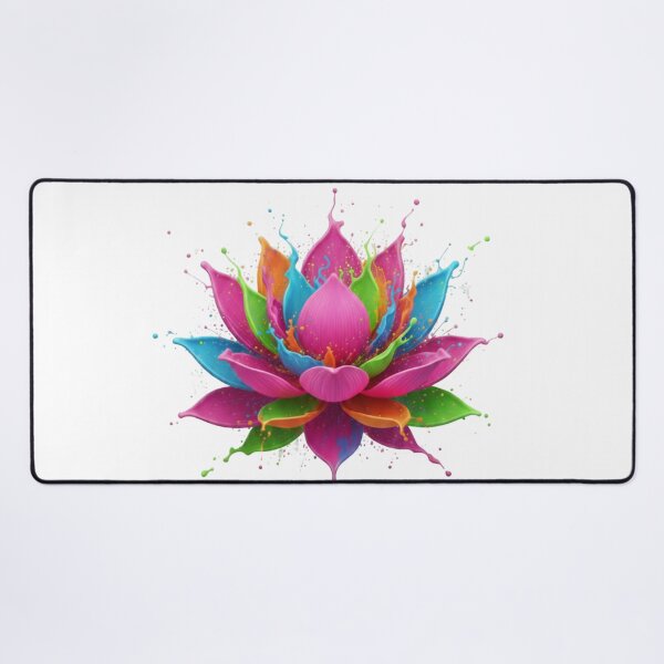 Item preview, Colorful Lotus Flower Watercolor Art designed and sold by MarselArt.