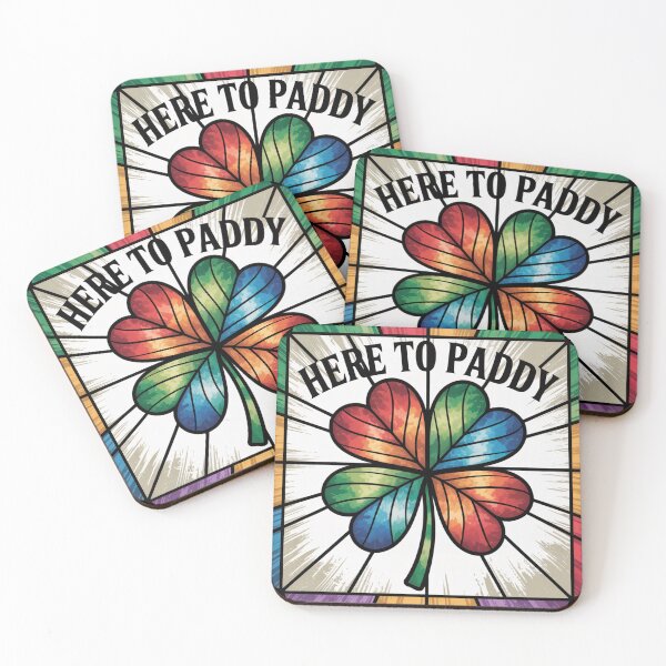 Item preview, Distressed Stained Glass Four Leaf Clover Art designed and sold by Bloomkept.