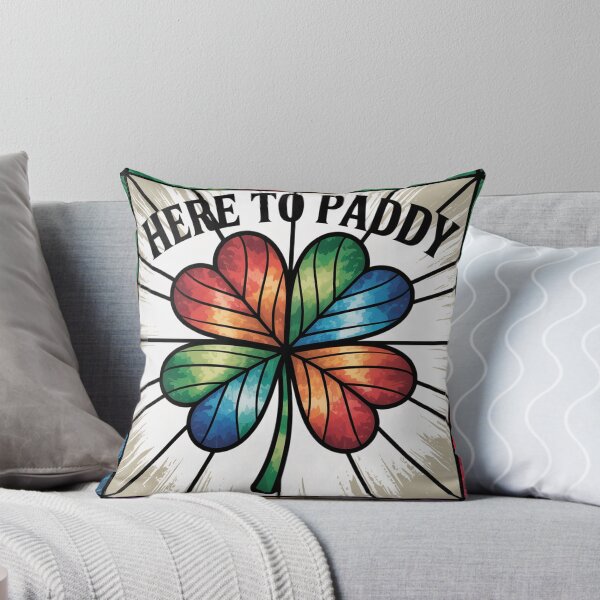 Item preview, Distressed Stained Glass Four Leaf Clover Art designed and sold by Bloomkept.