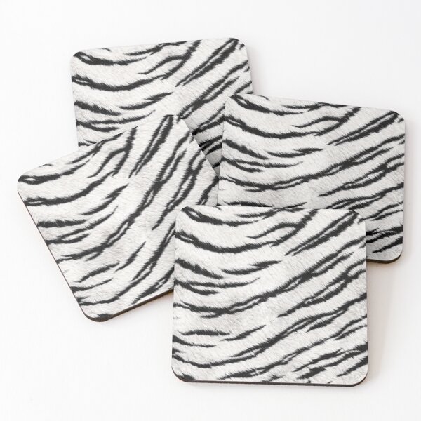 Item preview, White Tiger Skin Phone Case | Black & White Luxury Animal Print Aesthetic Cover designed and sold by ColorSplash123.