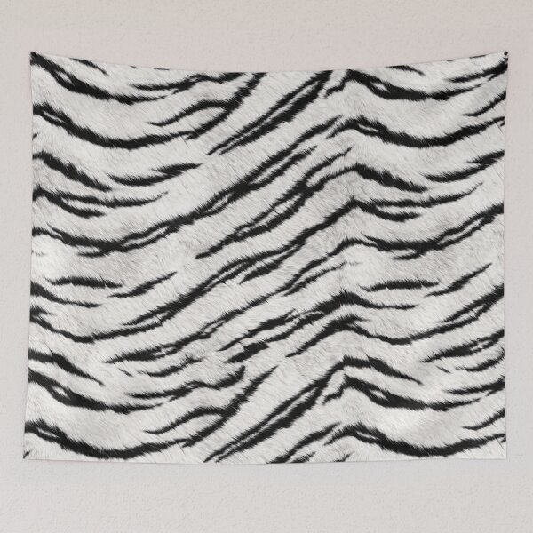 Item preview, White Tiger Skin Phone Case | Black & White Luxury Animal Print Aesthetic Cover designed and sold by ColorSplash123.