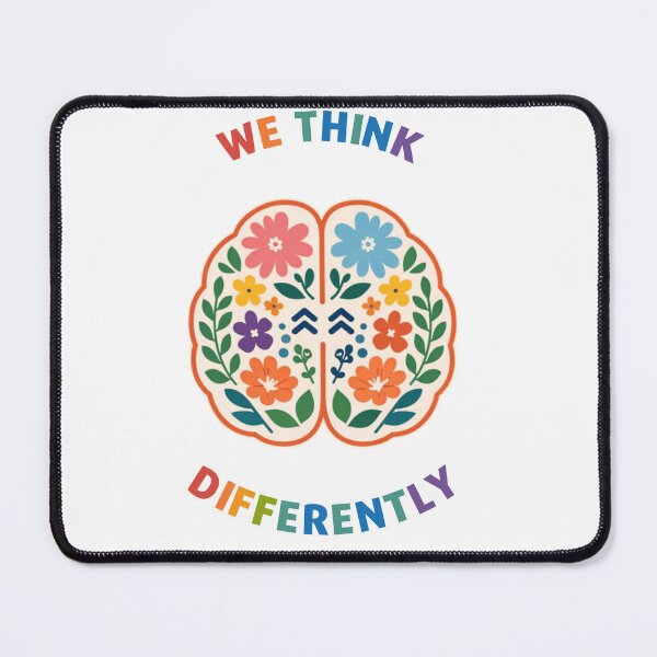 Item preview, We think differently colorful design designed and sold by Brainy_Prints.