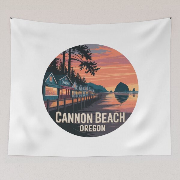 Item preview, Cannon Beach Oregon: Boardwalk Sunset  designed and sold by CircinusStore.