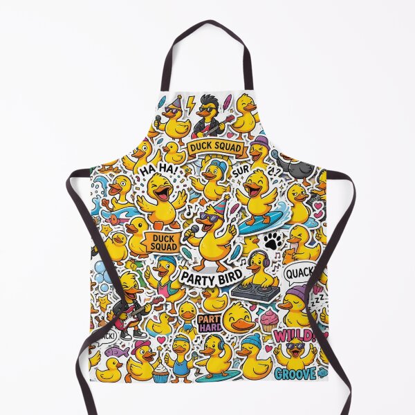 Item preview, Crazy Duck Stickerbomb – Funny Party Animal Collage designed and sold by RH Design Lab.