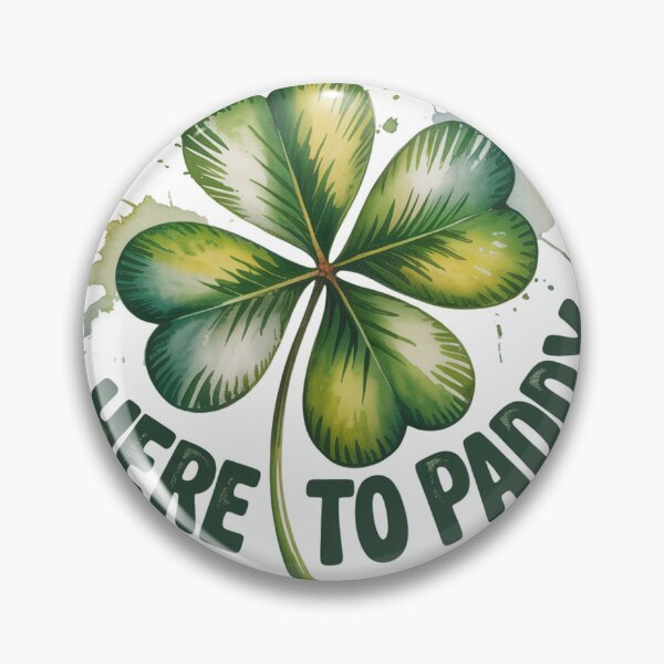 Item preview, Watercolor Four Leaf Clover with Distressed Texture designed and sold by Bloomkept.