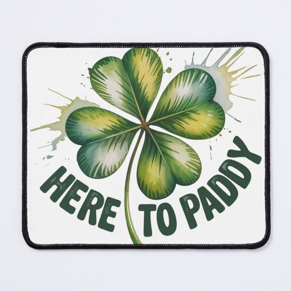 Item preview, Watercolor Four Leaf Clover with Distressed Texture designed and sold by Bloomkept.