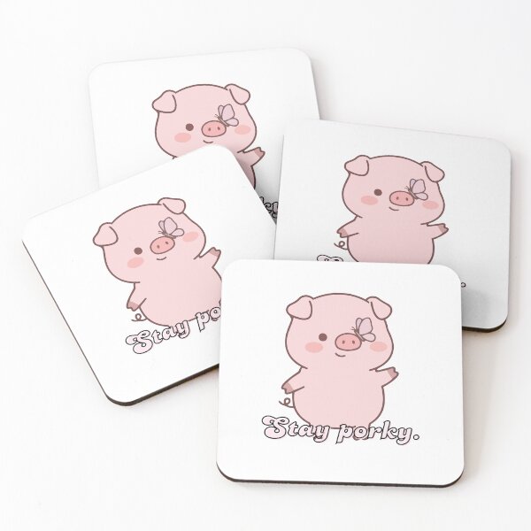 Item preview, Stay Porky – Cute Pig Aesthetic Design designed and sold by PastelDrop.