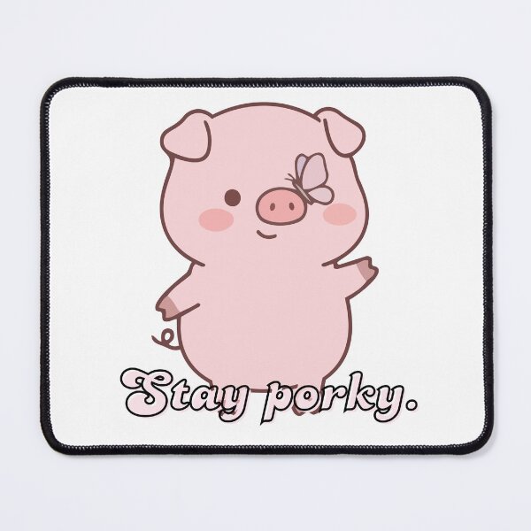 Item preview, Stay Porky – Cute Pig Aesthetic Design designed and sold by PastelDrop.