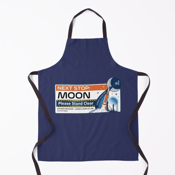Item preview, Next Stop Moon – Artemis II Transit Style Design designed and sold by Quiet Mode Studio.