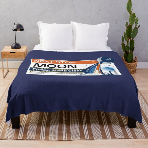 Item preview, Next Stop Moon – Artemis II Transit Style Design designed and sold by Quiet Mode Studio.