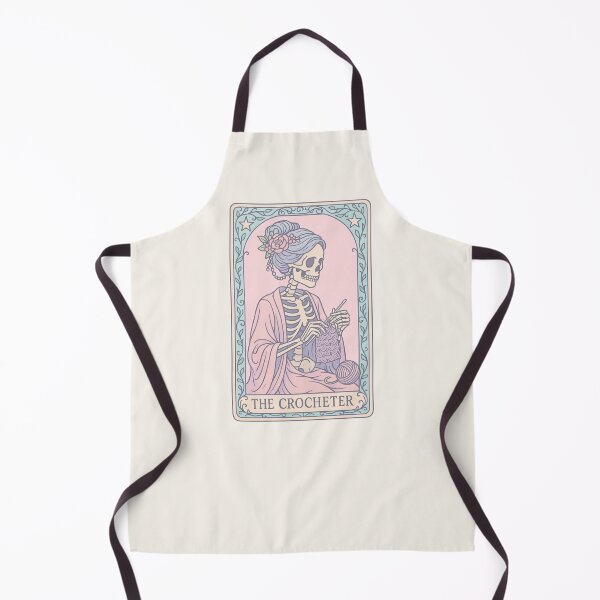 Item preview, The Skeleton Vintage Tarot Card - The Crocheter designed and sold by Graphicarium Shop.