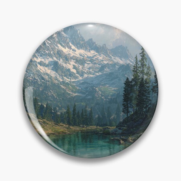 Item preview, Dragon Mountain Snow Peaks Forest Art designed and sold by GrinGalore.