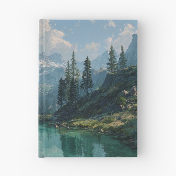 Item preview, Dragon Mountain Snow Peaks Forest Art designed and sold by GrinGalore.
