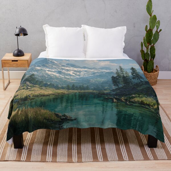 Item preview, Dragon Mountain Snow Peaks Forest Art designed and sold by GrinGalore.