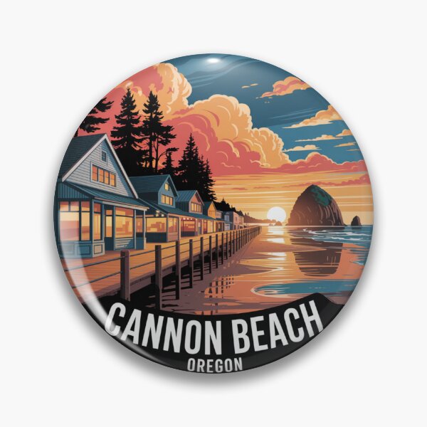 Item preview, Cannon Beach Oregon: Sunset Haystack Rock  designed and sold by CircinusStore.