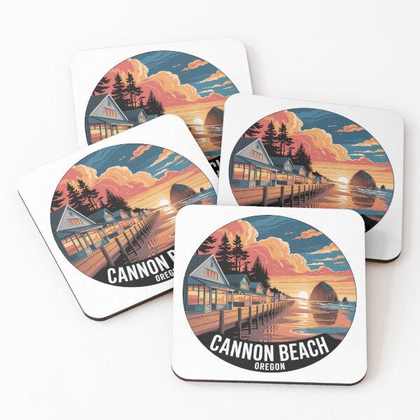 Item preview, Cannon Beach Oregon: Sunset Haystack Rock  designed and sold by CircinusStore.