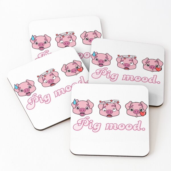Item preview, Pig Mood – Cute Relaxed Pig Illustration designed and sold by PastelDrop.