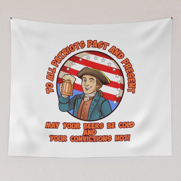 Item preview, A patriot drinks to freedom designed and sold by Karlov78Print.