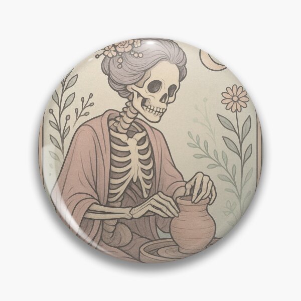 Item preview, The Skeleton Vintage Tarot Card - The Creator Potter designed and sold by Graphicarium Shop.