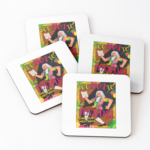 Item preview, Too Hot To Handel Baroque Heatwave Musician Pun designed and sold by AntiqueImages.