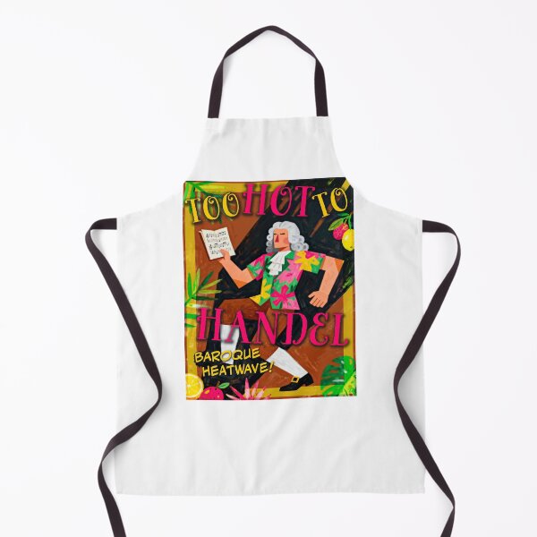 Item preview, Too Hot To Handel Baroque Heatwave Musician Pun designed and sold by AntiqueImages.