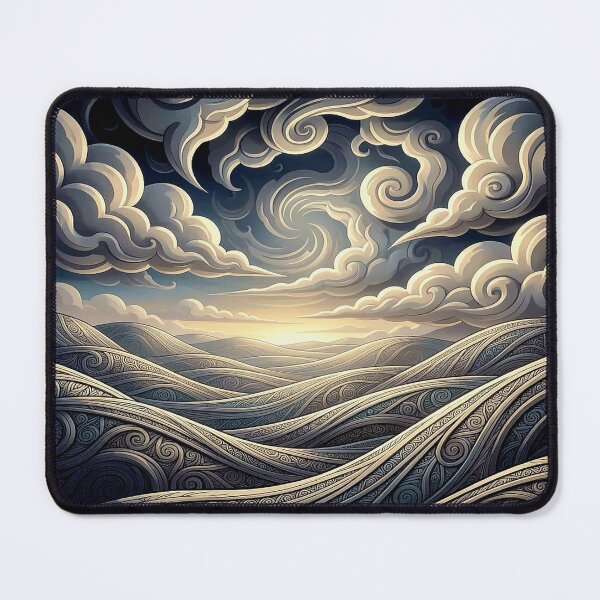Item preview, Grey swirling clouds over a stormy sea designed and sold by Judith Murphy.