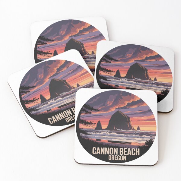 Item preview, Cannon Beach Oregon: Sunset Haystack Rock Coastal designed and sold by CircinusStore.