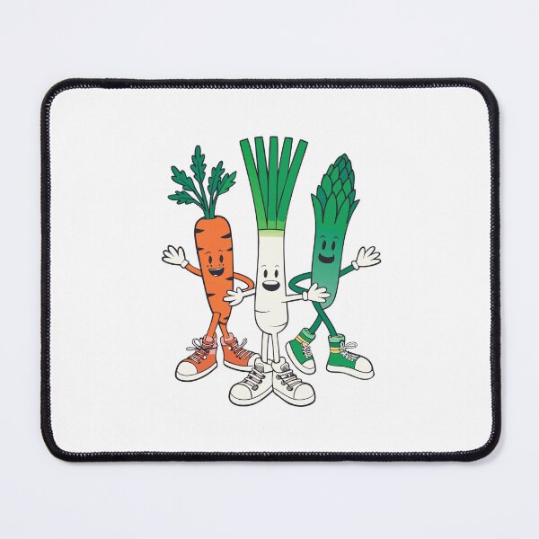 Item preview, Happy Cartoon Veggies Carrot Leek Asparagus Foodie designed and sold by AntiqueImages.