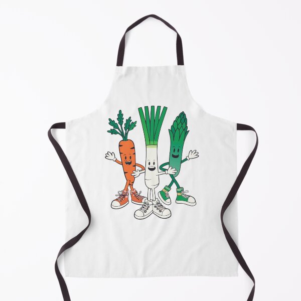 Item preview, Happy Cartoon Veggies Carrot Leek Asparagus Foodie designed and sold by AntiqueImages.