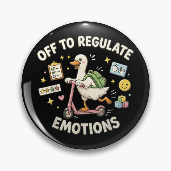 Item preview, Off To Regulate My Emotions Cute White Duck Riding A Scooter designed and sold by RuperDelois.