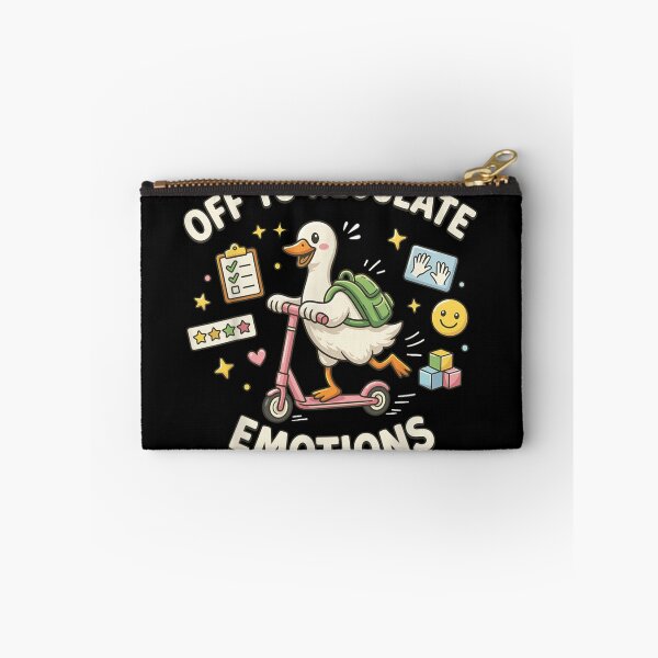 Item preview, Off To Regulate My Emotions Cute White Duck Riding A Scooter designed and sold by RuperDelois.
