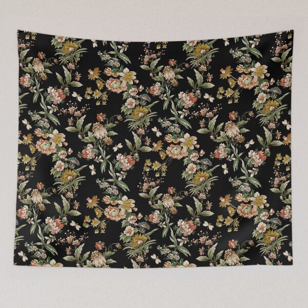 Item preview, Vintage Dark Floral Botanical Flowers Romantic Baroque Mood designed and sold by UtArt.