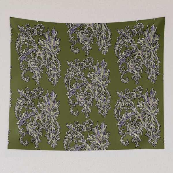 Item preview, Vintage Floral Ornamental Design – Decorative Botanical Heraldic Pattern designed and sold by JustasVebra.
