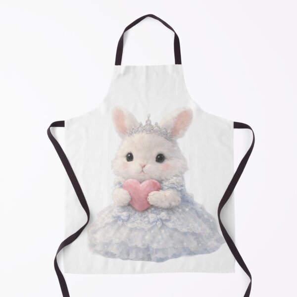 Item preview, Princess Bunny in Lace Dress with Heart - Cute Royal Rabbit Art designed and sold by lovelistivkaa.