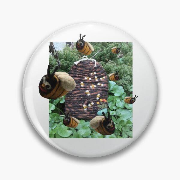Item preview, Felt beehive with swarming bees designed and sold by creaphyl28.