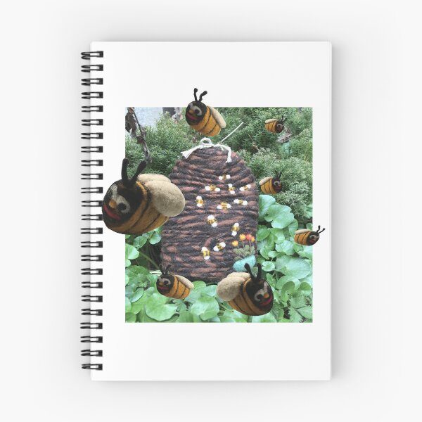 Item preview, Felt beehive with swarming bees designed and sold by creaphyl28.