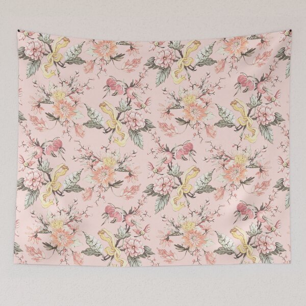 Item preview, Vintage Floral Pastel Botanical Flowers Romantic Spring Mood designed and sold by UtArt.