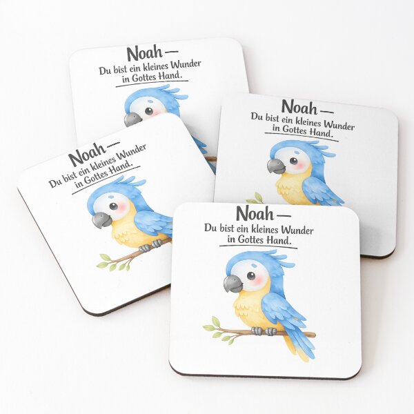 Item preview, Personalized parrot nursery poster with the name Noah designed and sold by LoveNurseries.