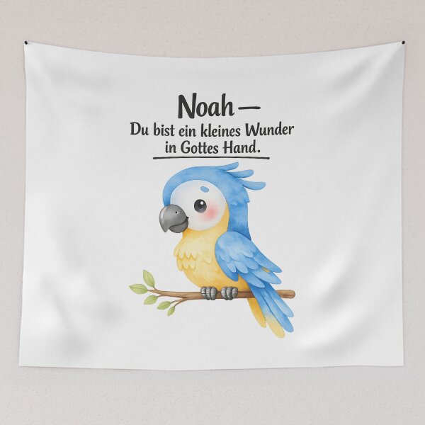 Item preview, Personalized parrot nursery poster with the name Noah designed and sold by LoveNurseries.