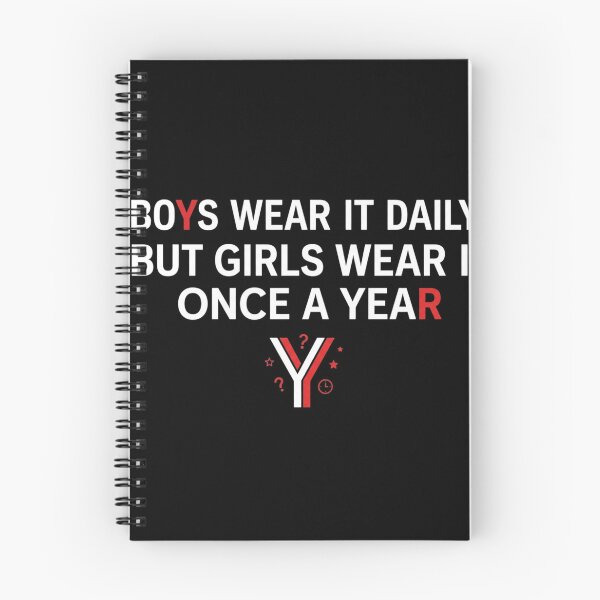 Item preview, Funny Riddle Shirt Boys Wear It Daily But Girls Wear It Once a Year Clever Y Answer Tee designed and sold by cirereyes.