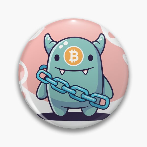 Item preview, Bitcoin Chained Cute Monster designed and sold by XYZ LAB by Jesuperman.