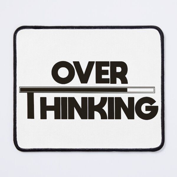 Item preview, Overthinking Minimal Typography Sticker designed and sold by MYNDesigns.
