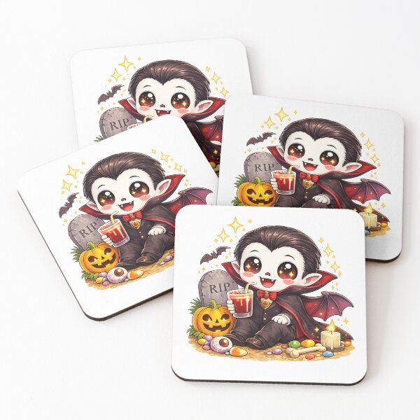 Item preview, Cute Spooky Dracula Halloween Kawaii designed and sold by redsharkuk.