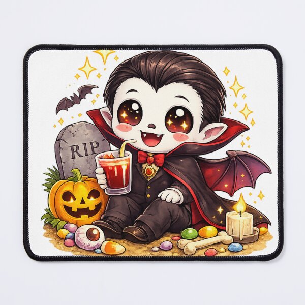 Item preview, Cute Spooky Dracula Halloween Kawaii designed and sold by redsharkuk.