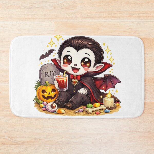 Item preview, Cute Spooky Dracula Halloween Kawaii designed and sold by redsharkuk.