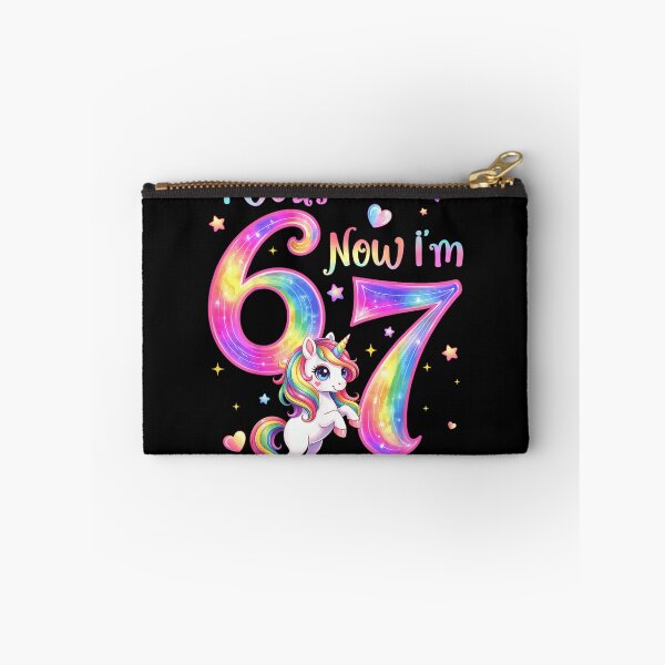 Item preview, I Was 6 Now Im 7 Cute Rainbow Unicorn 7th Birthday Girl designed and sold by PhocoNibict.
