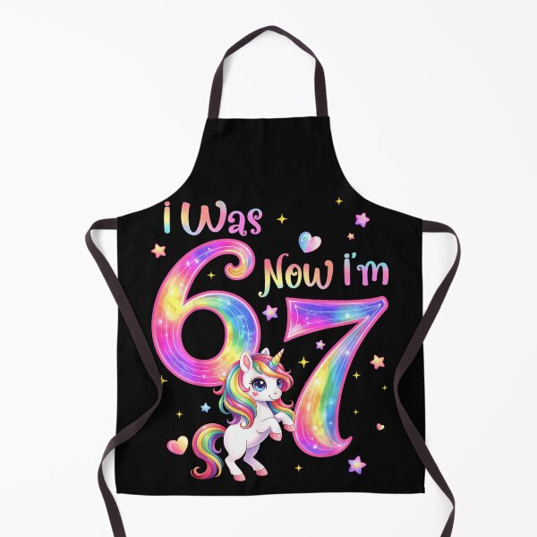 Item preview, I Was 6 Now Im 7 Cute Rainbow Unicorn 7th Birthday Girl designed and sold by PhocoNibict.