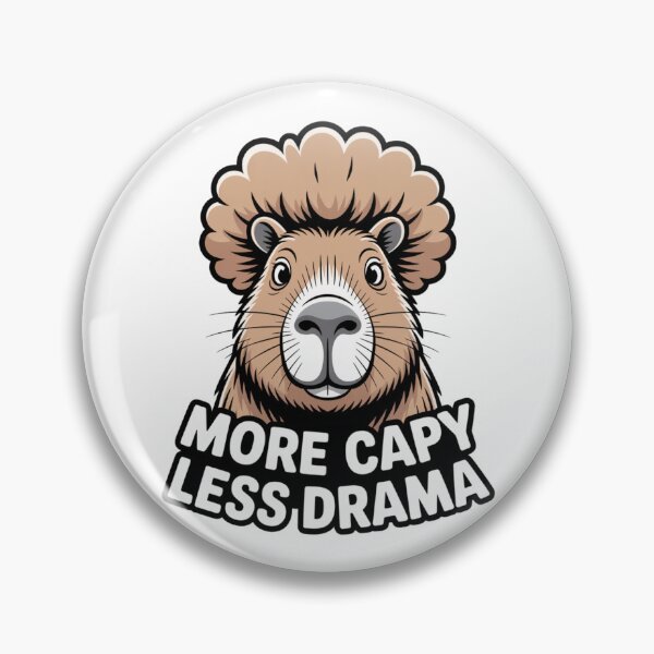 Artikelvorschau, Capybara-Afro-Design: Mehr Capy, weniger Drama entworfen und verkauft von CircinusStore.