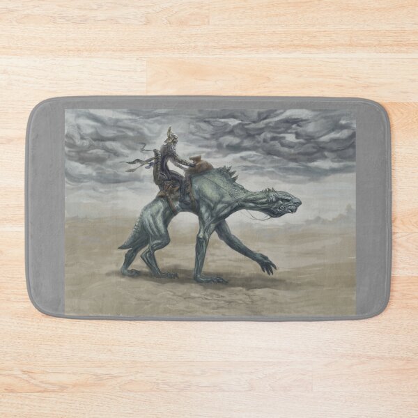 Item preview, Dark Fantasy Knight Riding Monster – Surreal Medieval Desert Rider Cinematic Art designed and sold by JustasVebra.