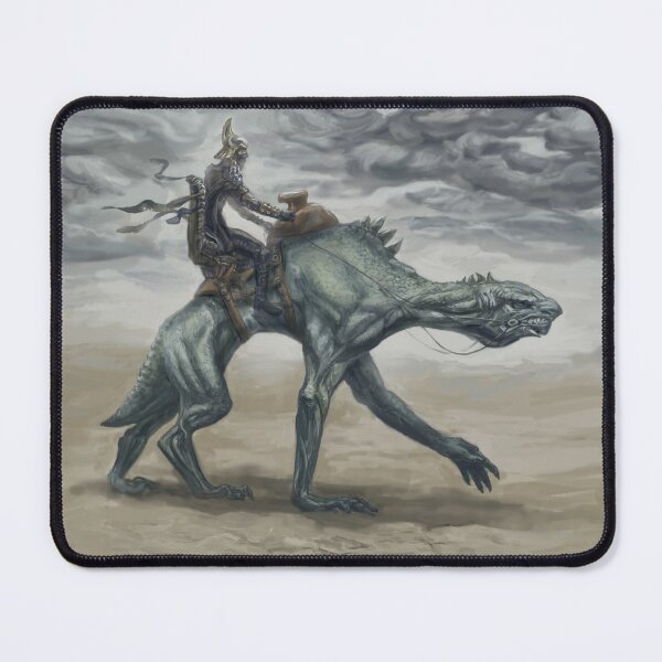 Item preview, Dark Fantasy Knight Riding Monster – Surreal Medieval Desert Rider Cinematic Art designed and sold by JustasVebra.